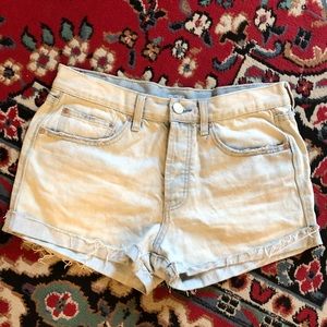 BDG Tomgirl Distressed Denim Shorts